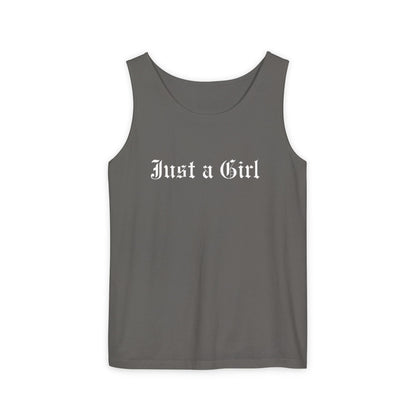 Just a girl Tee Tank top, Vintage-Inspired Rock Shirt,  Just a Girl shirt, Tragic Kingdom Design - Im Just a Girl