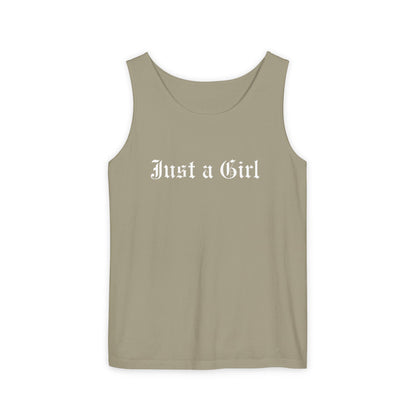 Just a girl Tee Tank top, Vintage-Inspired Rock Shirt,  Just a Girl shirt, Tragic Kingdom Design - Im Just a Girl