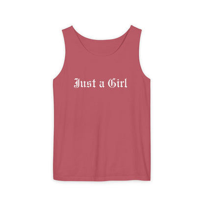 Just a girl Tee Tank top, Vintage-Inspired Rock Shirt,  Just a Girl shirt, Tragic Kingdom Design - Im Just a Girl