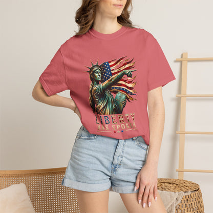 Comfort Colors® Sophie Cunningham Point Signature Basketball Shirt, Lady Liberty T-Shirt
