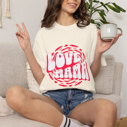 Comfort Colors® Love Mama Shirt Shirt, Trendy Mama Shirt, Mom Life Tee, Oversized Graphic Mom TShirt, Cool Mom Club Shirt, Mothers Day Gift