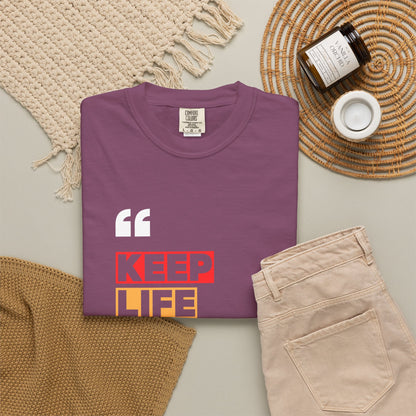 Comfort Colors® Keep Life Simple Shirt, Minimalist Quote Tee, Positive Lifestyle Shirt, Everyday Aesthetic Tee, Gift for Simple Living Lover