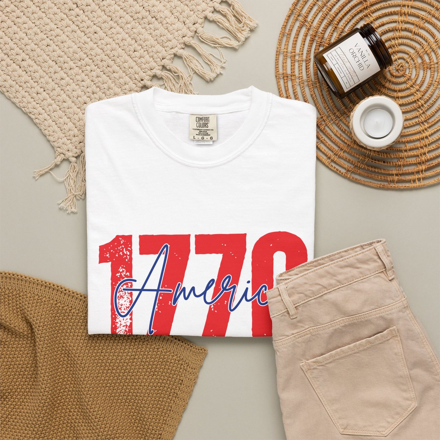Comfort Colors® 1776 America It's All About Freedom Shirt, American Independence Shirt, 1776-2026, July 4th Tee, Betsy Ross Vintage Flag
