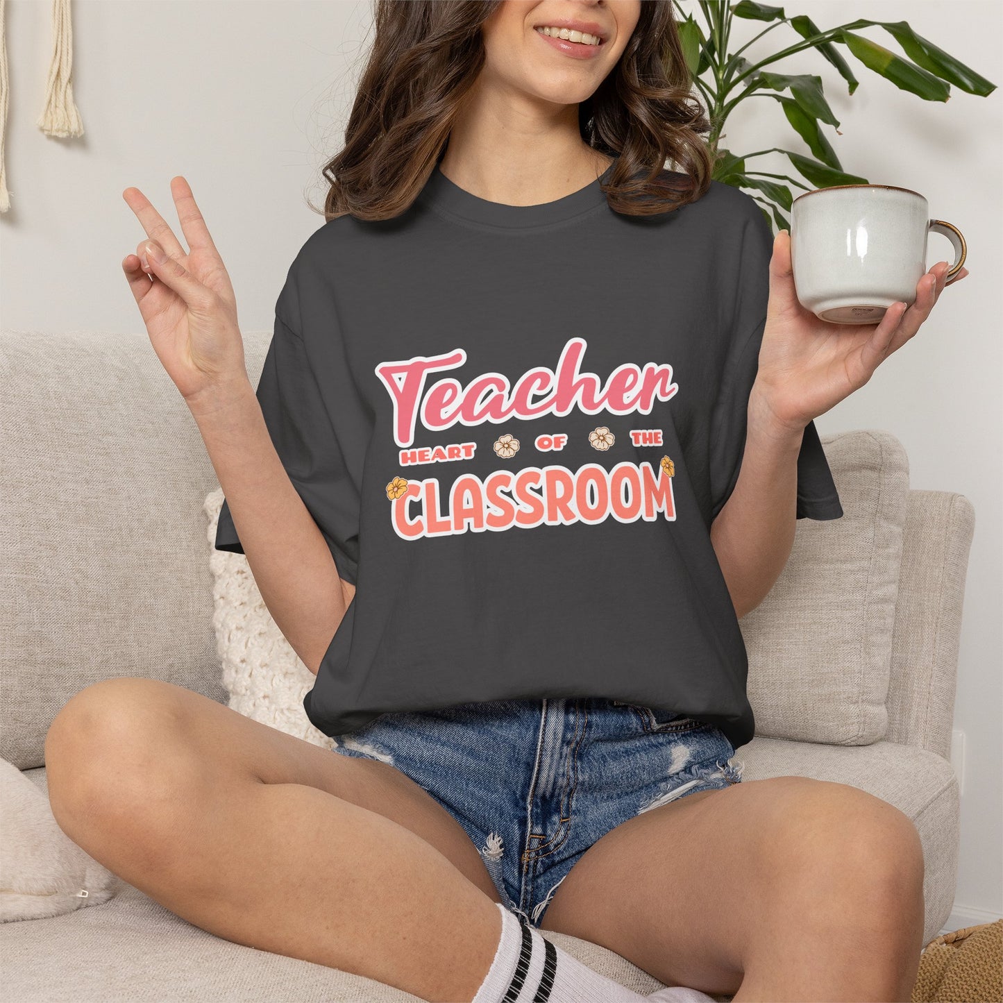 Comfort Colors® Teacher Heart of the Classroom Shirt, Teacher Appreciation Gift, Teacher Tee, Back to School Shirt, End of Year Teacher Gift