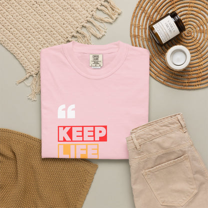 Comfort Colors® Keep Life Simple Shirt, Minimalist Quote Tee, Positive Lifestyle Shirt, Everyday Aesthetic Tee, Gift for Simple Living Lover