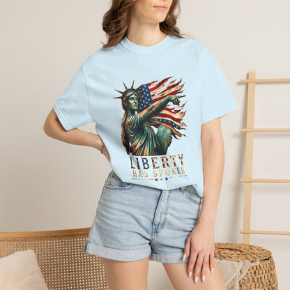 Comfort Colors® Sophie Cunningham Point Signature Basketball Shirt, Lady Liberty T-Shirt