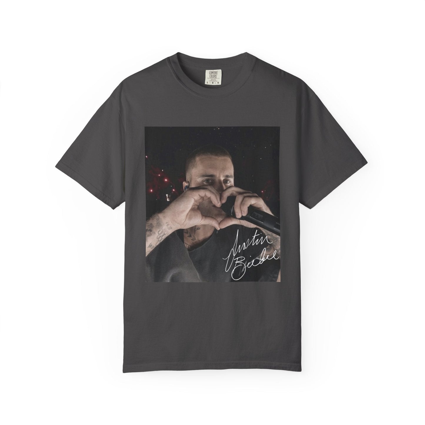 Comfort Colors® Justin Bieber Heart Sign Vintage Shirt, Retro Music T-Shirt, Tour 2026 Tee