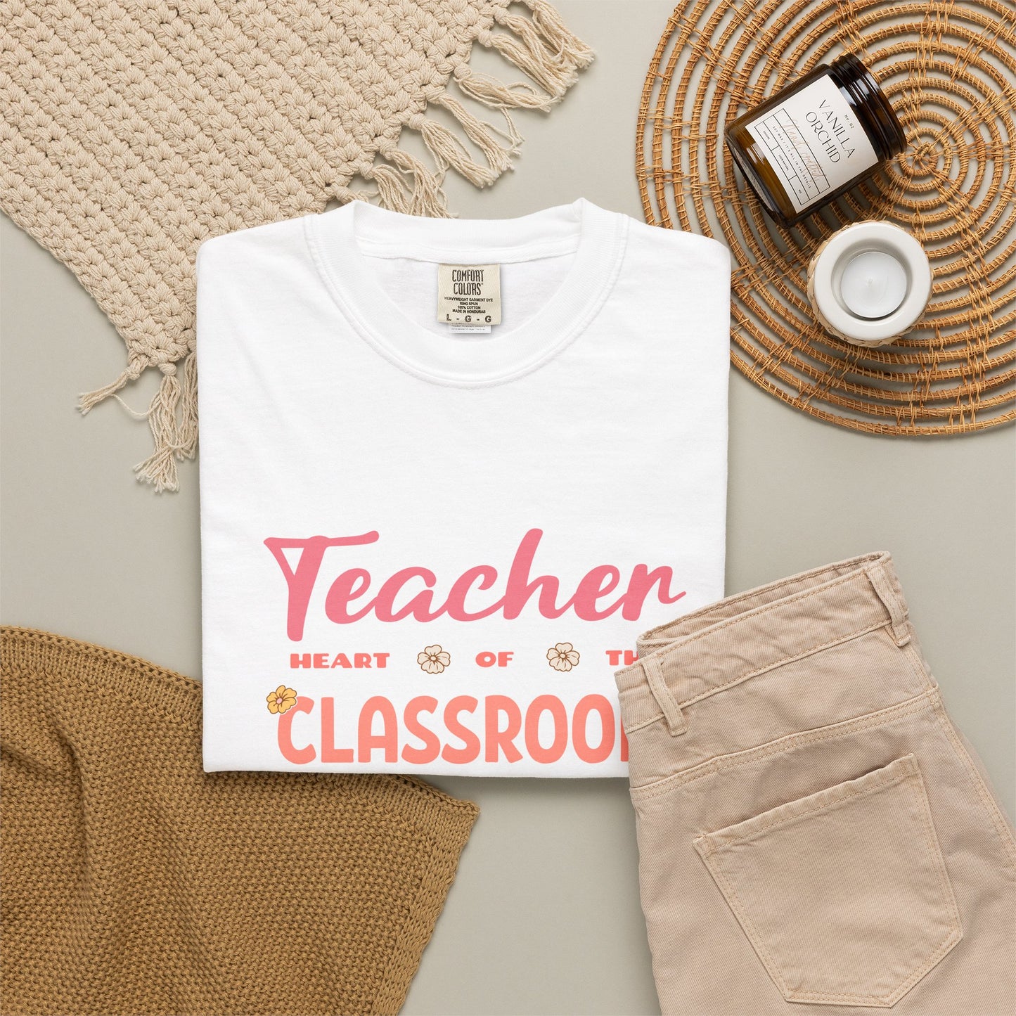 Comfort Colors® Teacher Heart of the Classroom Shirt, Teacher Appreciation Gift, Teacher Tee, Back to School Shirt, End of Year Teacher Gift