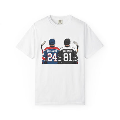 Comfort Colors® Hollander & Rosanov, Heated-Rivalry Hollander Rozanov Hockey T-Shirt