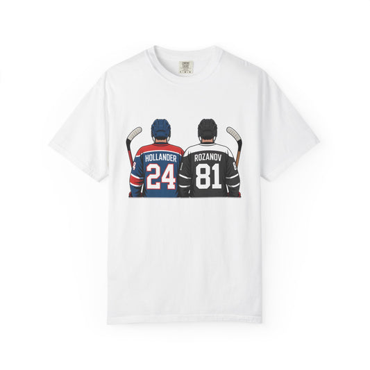 Comfort Colors® Hollander & Rosanov, Heated-Rivalry Hollander Rozanov Hockey T-Shirt