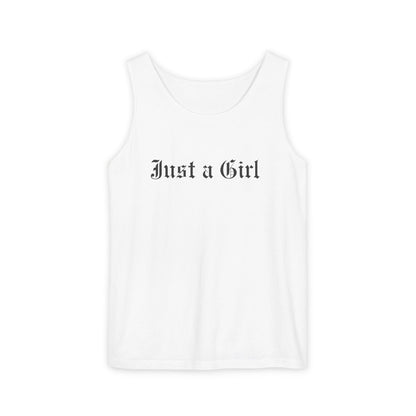 Just a girl Tee Tank top, Vintage-Inspired Rock Shirt,  Just a Girl shirt, Tragic Kingdom Design - Im Just a Girl