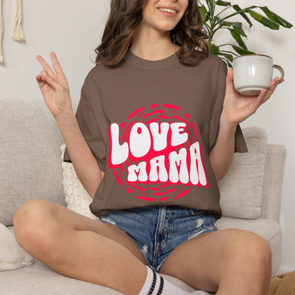 Comfort Colors® Love Mama Shirt Shirt, Trendy Mama Shirt, Mom Life Tee, Oversized Graphic Mom TShirt, Cool Mom Club Shirt, Mothers Day Gift