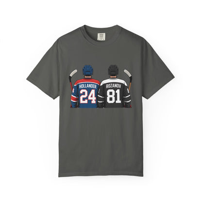 Comfort Colors® Hollander & Rosanov, Heated-Rivalry Hollander Rozanov Hockey T-Shirt