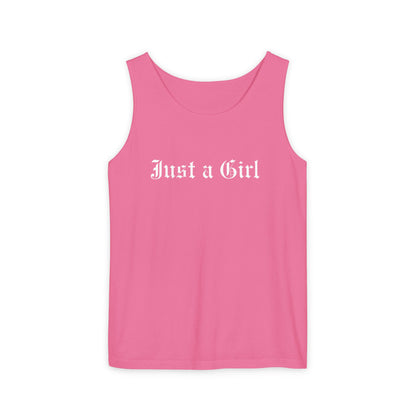 Just a girl Tee Tank top, Vintage-Inspired Rock Shirt,  Just a Girl shirt, Tragic Kingdom Design - Im Just a Girl