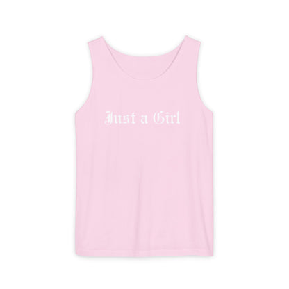 Just a girl Tee Tank top, Vintage-Inspired Rock Shirt,  Just a Girl shirt, Tragic Kingdom Design - Im Just a Girl