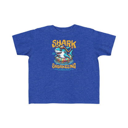 Shark Snorkeling Toddler Shirt, Funny Kids Beach Tee, Shark Graphic Tshirt, Summer Vacation Shirt for Boys Girls, Pool Party Gift for Kids