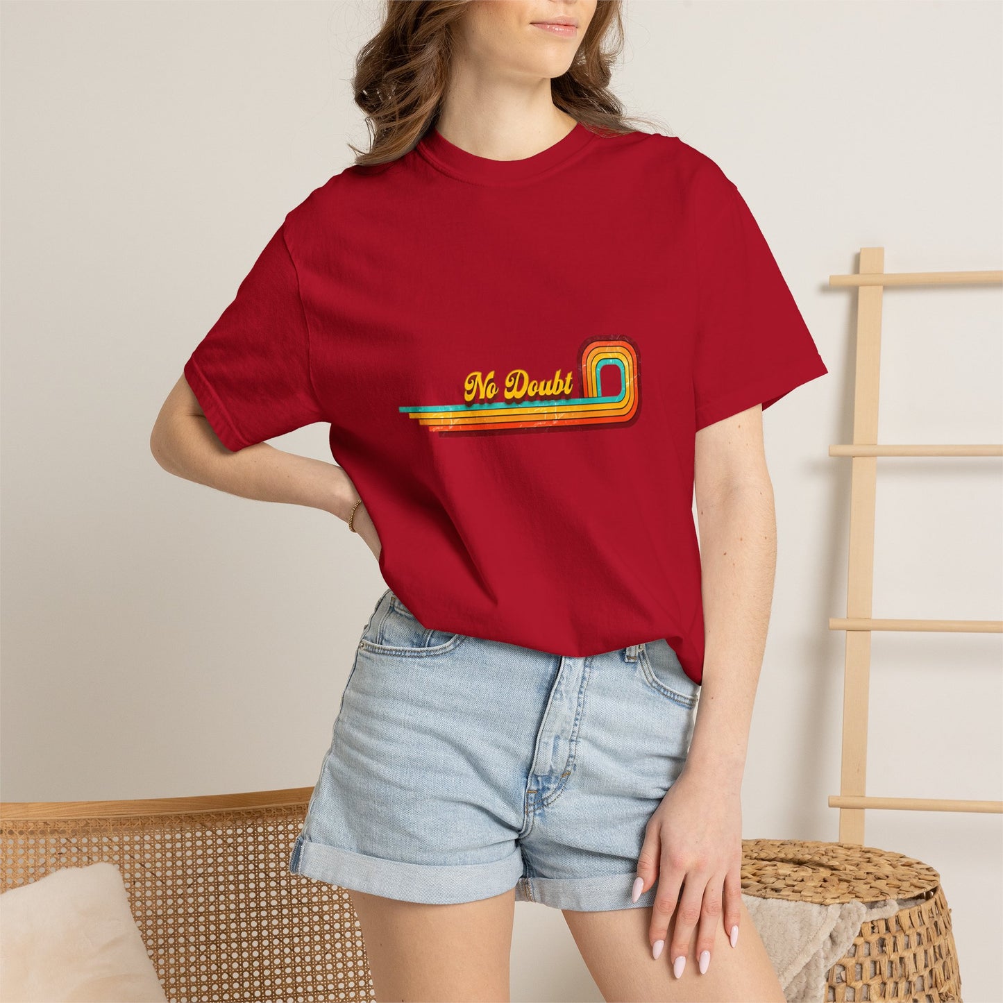 Comfort Colors® No Doubt Band Unisex T-Shirt, 90er Ska Punk Rock Grafik-T-Shirt, Tragic Kingdom Era Orange Shirt, Retro Gwen Stefani Fan Geschenk