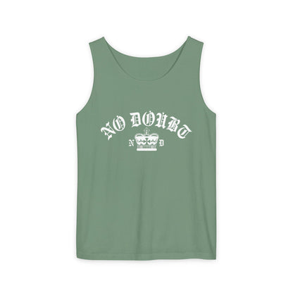 Comfort Colors® No Doubt Band Unisex Tanktop, 90er Ska Punk Rock Grafik-T-Shirt, Tragic Kingdom Ära Orange Crop Top, Retro Gwen Stefani Fan Geschenk