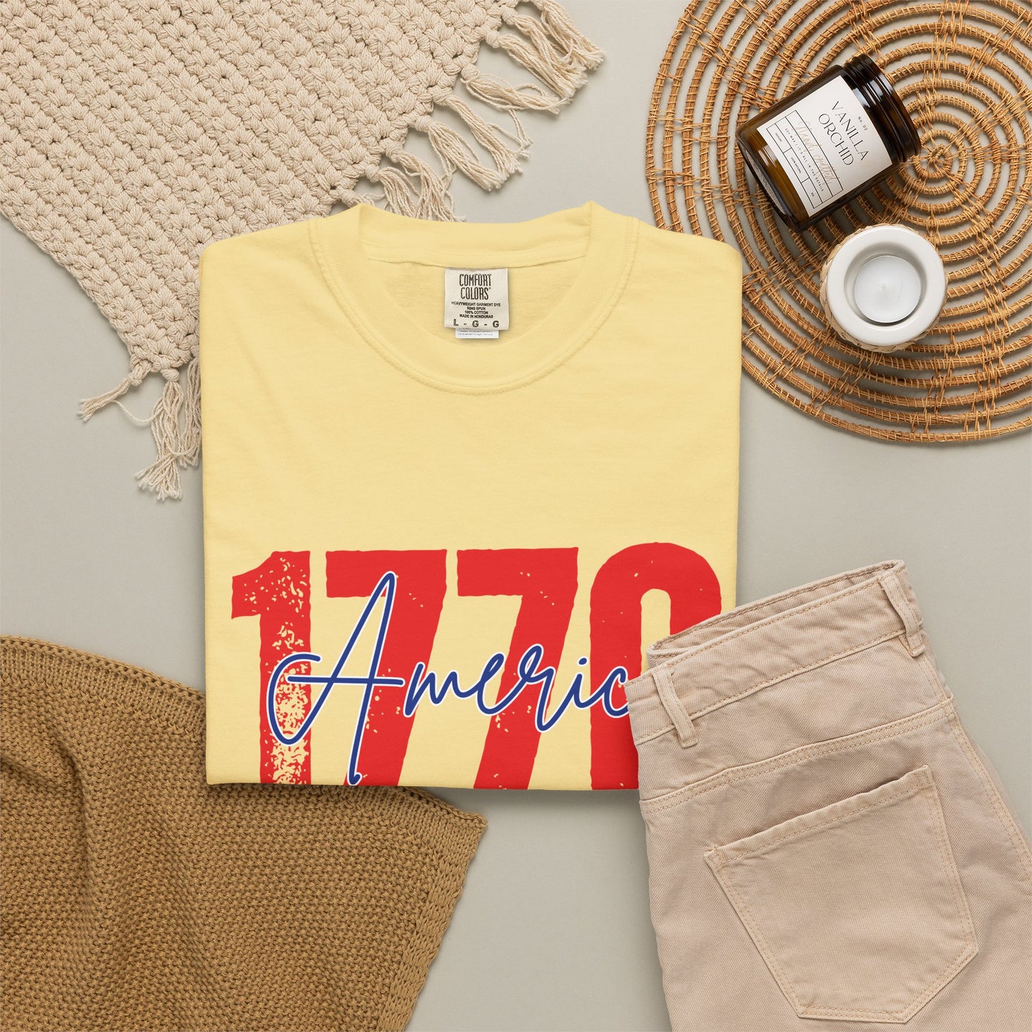 Comfort Colors® 1776 America It's All About Freedom Shirt, American Independence Shirt, 1776-2026, July 4th Tee, Betsy Ross Vintage Flag