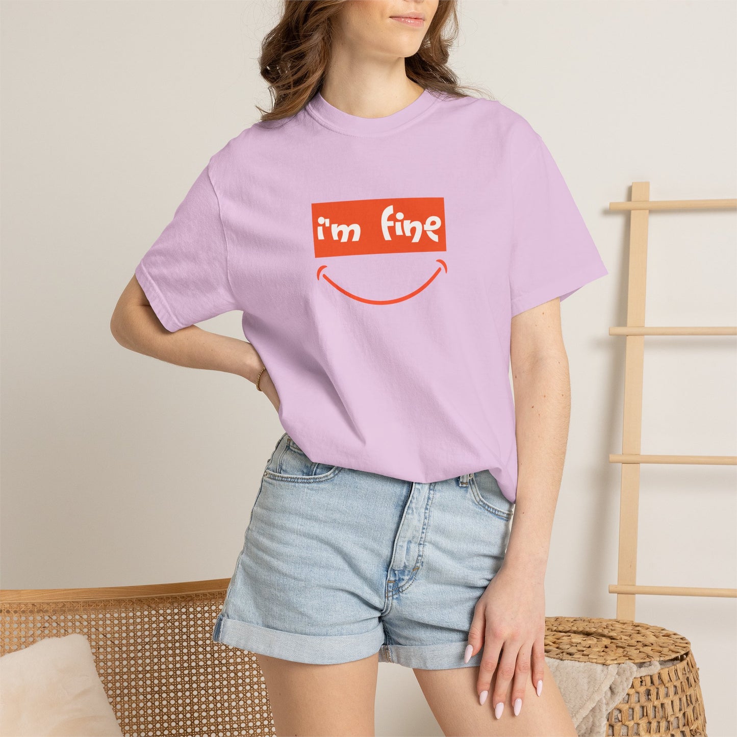 Comfort Colors® I'm Fine Shirt, Sarcastic Humor Shirt, Mental Health Shirt, Funny Therapy Gift, Therapy Shirt, Drowning Shirt, Gift for Her