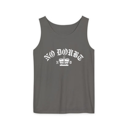 Comfort Colors® No Doubt Band Unisex Tanktop, 90er Ska Punk Rock Grafik-T-Shirt, Tragic Kingdom Ära Orange Crop Top, Retro Gwen Stefani Fan Geschenk