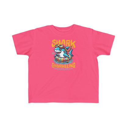 Shark Snorkeling Toddler Shirt, Funny Kids Beach Tee, Shark Graphic Tshirt, Summer Vacation Shirt for Boys Girls, Pool Party Gift for Kids