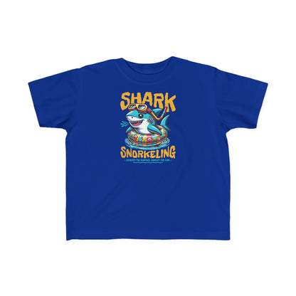 Shark Snorkeling Toddler Shirt, Funny Kids Beach Tee, Shark Graphic Tshirt, Summer Vacation Shirt for Boys Girls, Pool Party Gift for Kids