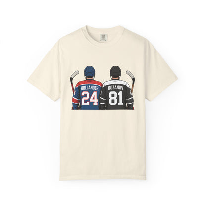 Comfort Colors® Hollander & Rosanov, Heated-Rivalry Hollander Rozanov Hockey T-Shirt