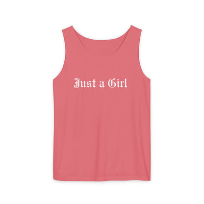Just a girl Tee Tank top, Vintage-Inspired Rock Shirt,  Just a Girl shirt, Tragic Kingdom Design - Im Just a Girl