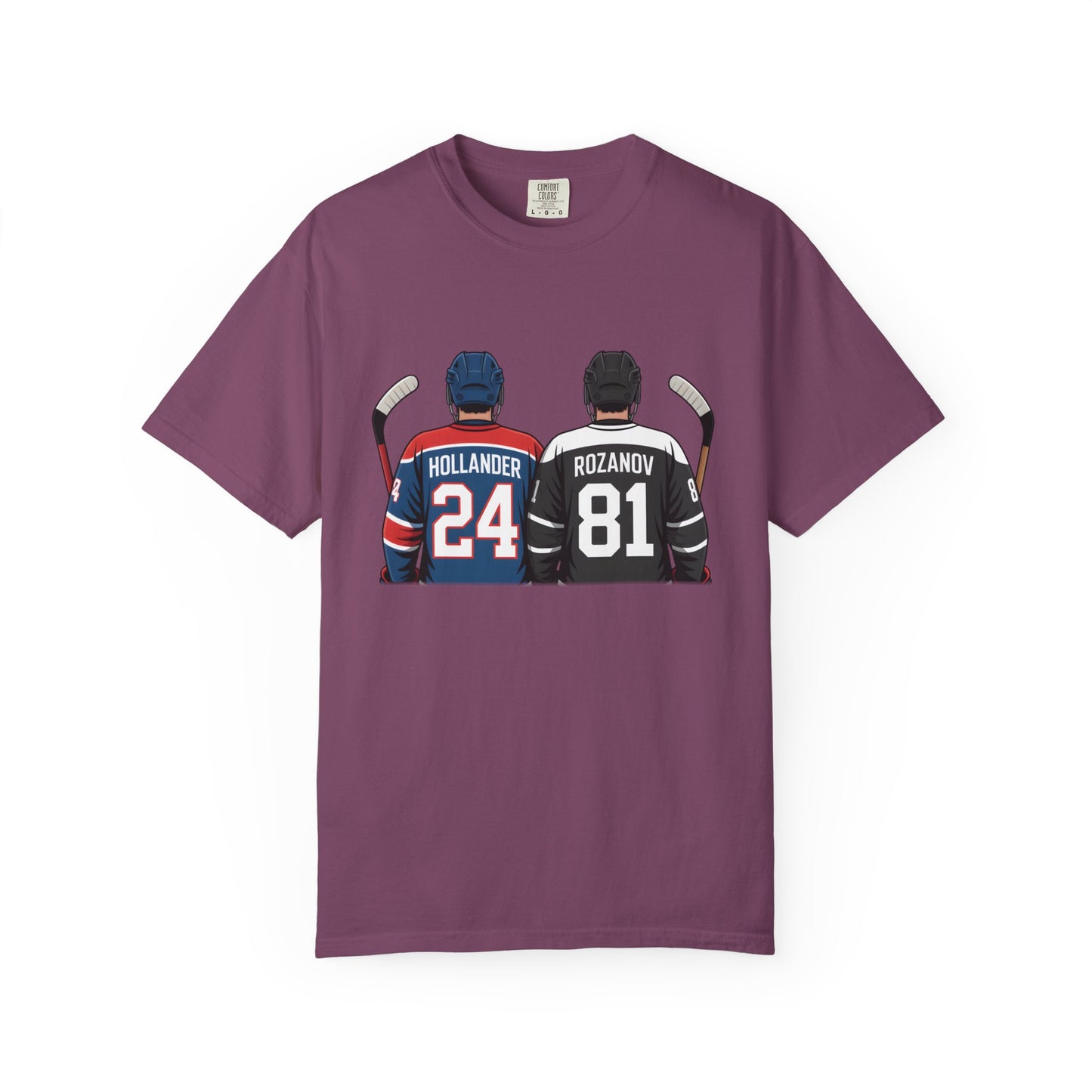Comfort Colors® Hollander & Rosanov, Heated-Rivalry Hollander Rozanov Hockey T-Shirt