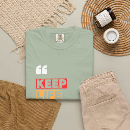 Comfort Colors® Keep Life Simple Shirt, Minimalist Quote Tee, Positive Lifestyle Shirt, Everyday Aesthetic Tee, Gift for Simple Living Lover