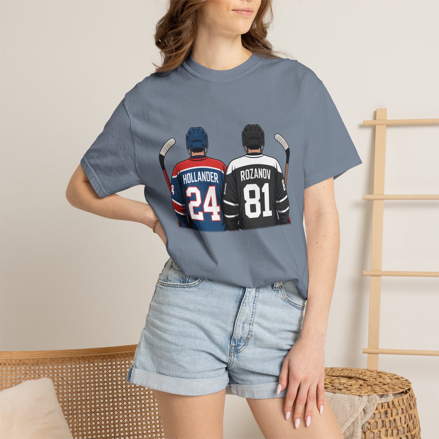Comfort Colors® Hollander & Rosanov, Heated-Rivalry Hollander Rozanov Hockey T-Shirt