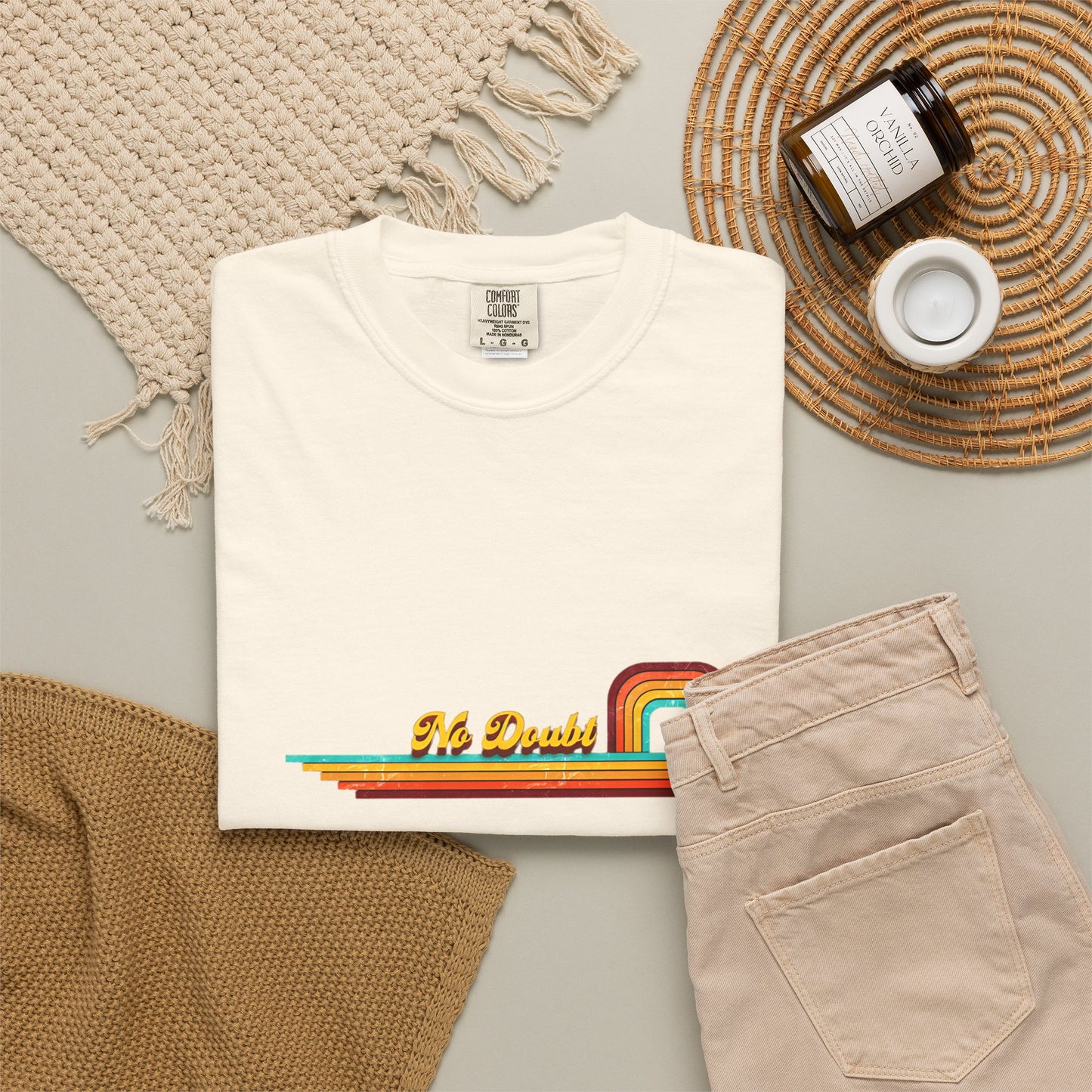 Comfort Colors® No Doubt Band Unisex T-Shirt, 90er Ska Punk Rock Grafik-T-Shirt, Tragic Kingdom Era Orange Shirt, Retro Gwen Stefani Fan Geschenk