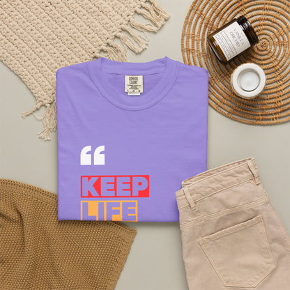 Comfort Colors® Keep Life Simple Shirt, Minimalist Quote Tee, Positive Lifestyle Shirt, Everyday Aesthetic Tee, Gift for Simple Living Lover