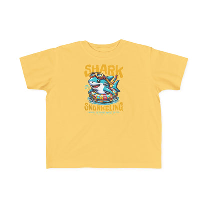 Shark Snorkeling Toddler Shirt, Funny Kids Beach Tee, Shark Graphic Tshirt, Summer Vacation Shirt for Boys Girls, Pool Party Gift for Kids