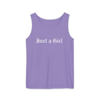 Just a girl Tee Tank top, Vintage-Inspired Rock Shirt,  Just a Girl shirt, Tragic Kingdom Design - Im Just a Girl