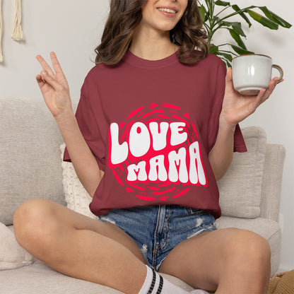 Comfort Colors® Love Mama Shirt Shirt, Trendy Mama Shirt, Mom Life Tee, Oversized Graphic Mom TShirt, Cool Mom Club Shirt, Mothers Day Gift
