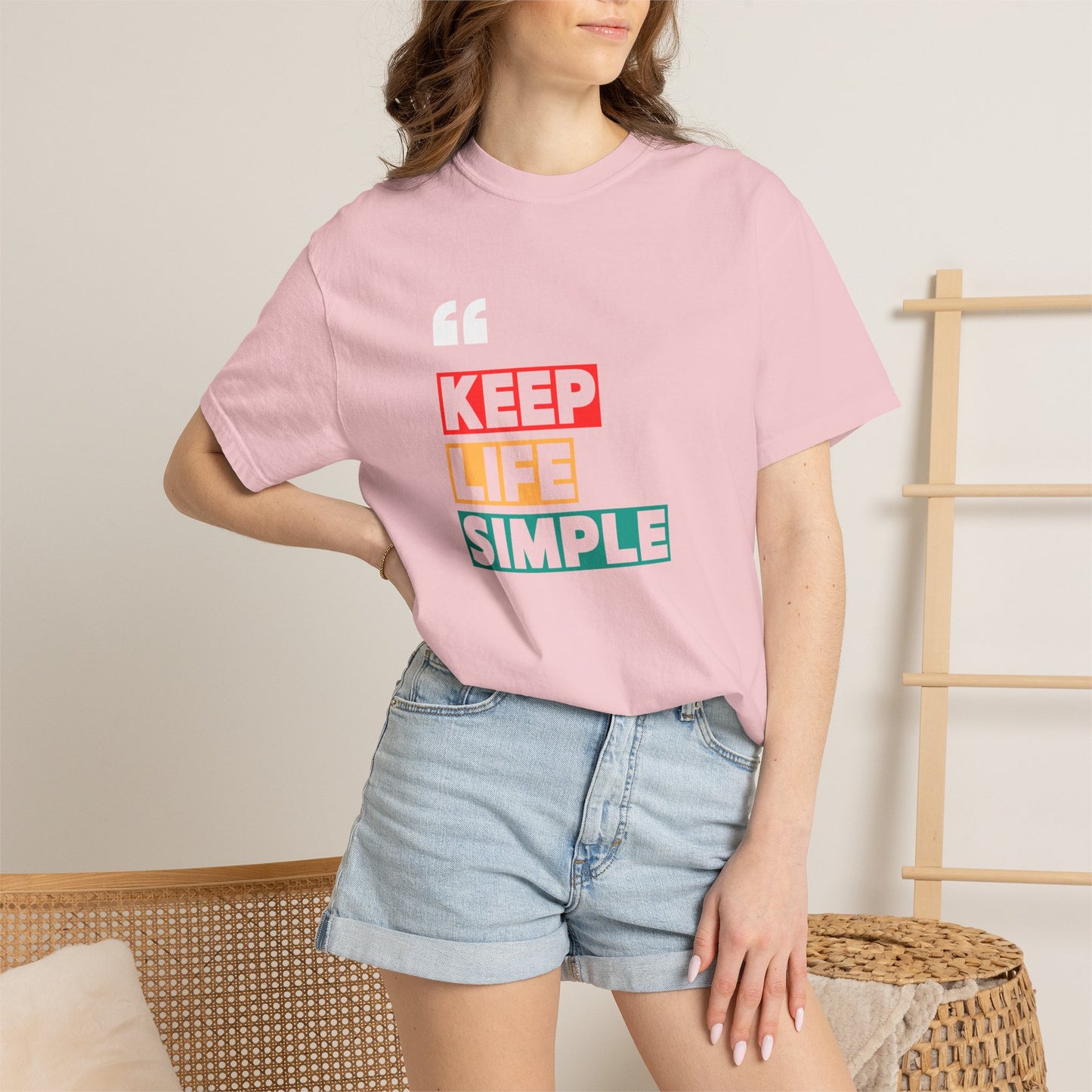 Comfort Colors® Keep Life Simple Shirt, Minimalist Quote Tee, Positive Lifestyle Shirt, Everyday Aesthetic Tee, Gift for Simple Living Lover