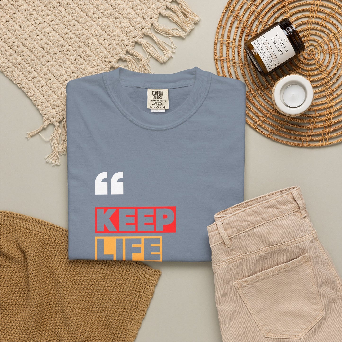 Comfort Colors® Keep Life Simple Shirt, Minimalist Quote Tee, Positive Lifestyle Shirt, Everyday Aesthetic Tee, Gift for Simple Living Lover