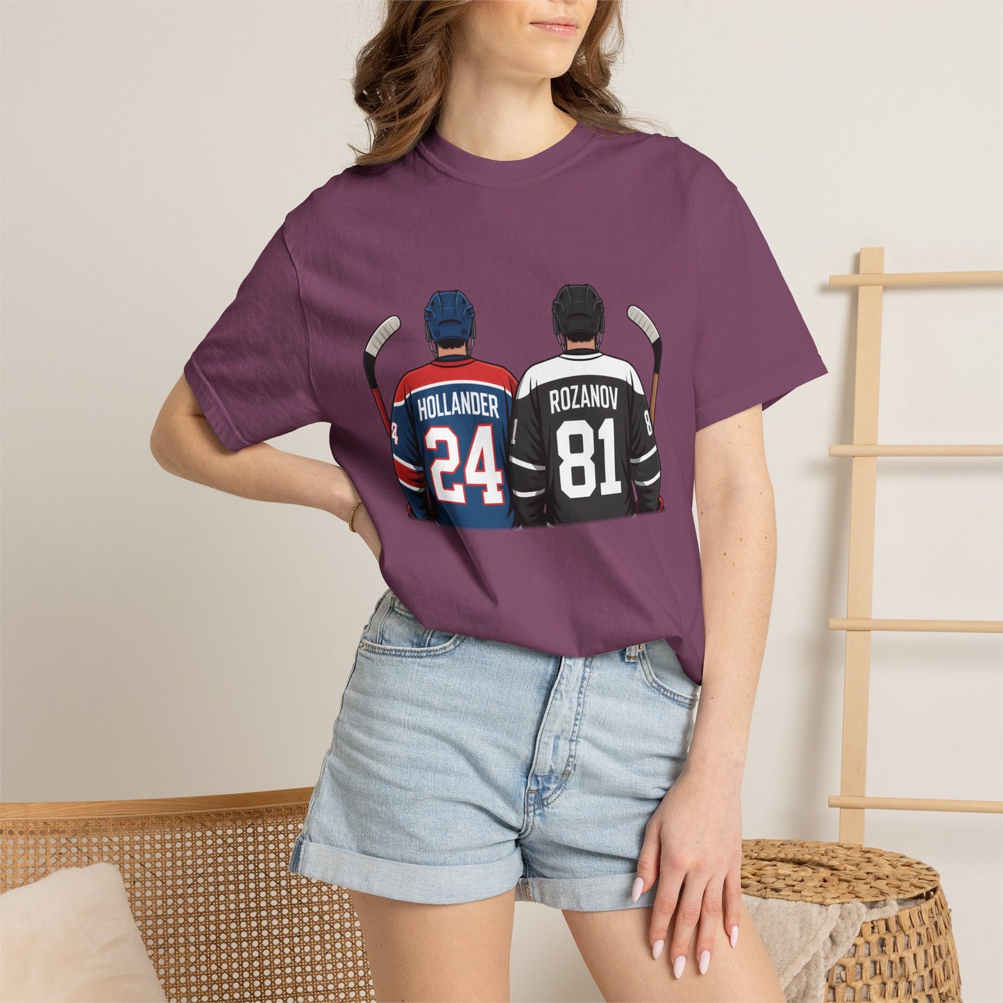 Comfort Colors® Hollander & Rosanov, Heated-Rivalry Hollander Rozanov Hockey T-Shirt