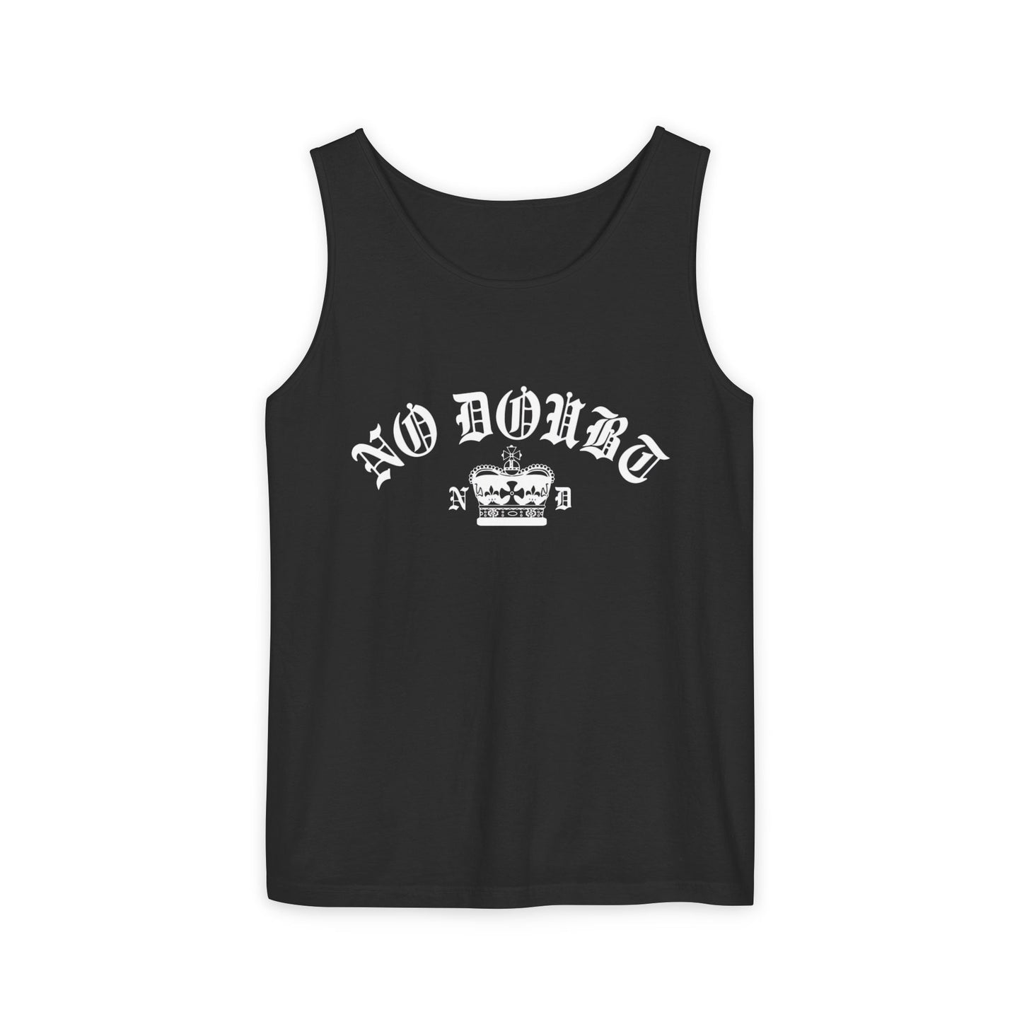 Comfort Colors® No Doubt Band Unisex Tanktop, 90er Ska Punk Rock Grafik-T-Shirt, Tragic Kingdom Ära Orange Crop Top, Retro Gwen Stefani Fan Geschenk