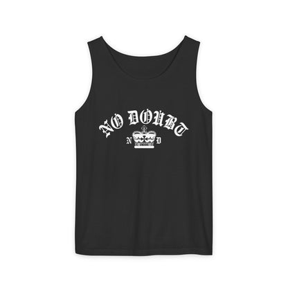 Comfort Colors® No Doubt Band Unisex Tanktop, 90er Ska Punk Rock Grafik-T-Shirt, Tragic Kingdom Ära Orange Crop Top, Retro Gwen Stefani Fan Geschenk