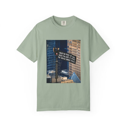 Comfort Colors® When The Power of Love Beats The Love of Power The World Knows Peace T-shirt, arrested for love shirt