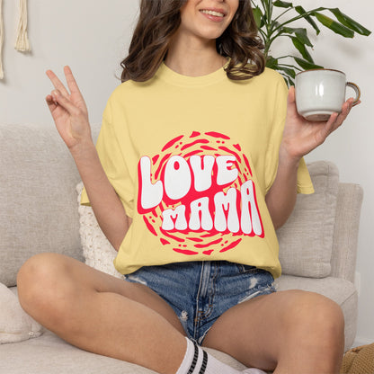 Comfort Colors® Love Mama Shirt Shirt, Trendy Mama Shirt, Mom Life Tee, Oversized Graphic Mom TShirt, Cool Mom Club Shirt, Mothers Day Gift