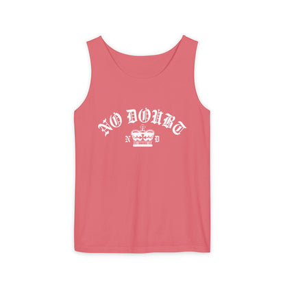 Comfort Colors® No Doubt Band Unisex Tanktop, 90er Ska Punk Rock Grafik-T-Shirt, Tragic Kingdom Ära Orange Crop Top, Retro Gwen Stefani Fan Geschenk
