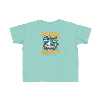 Shark Snorkeling Toddler Shirt, Funny Kids Beach Tee, Shark Graphic Tshirt, Summer Vacation Shirt for Boys Girls, Pool Party Gift for Kids