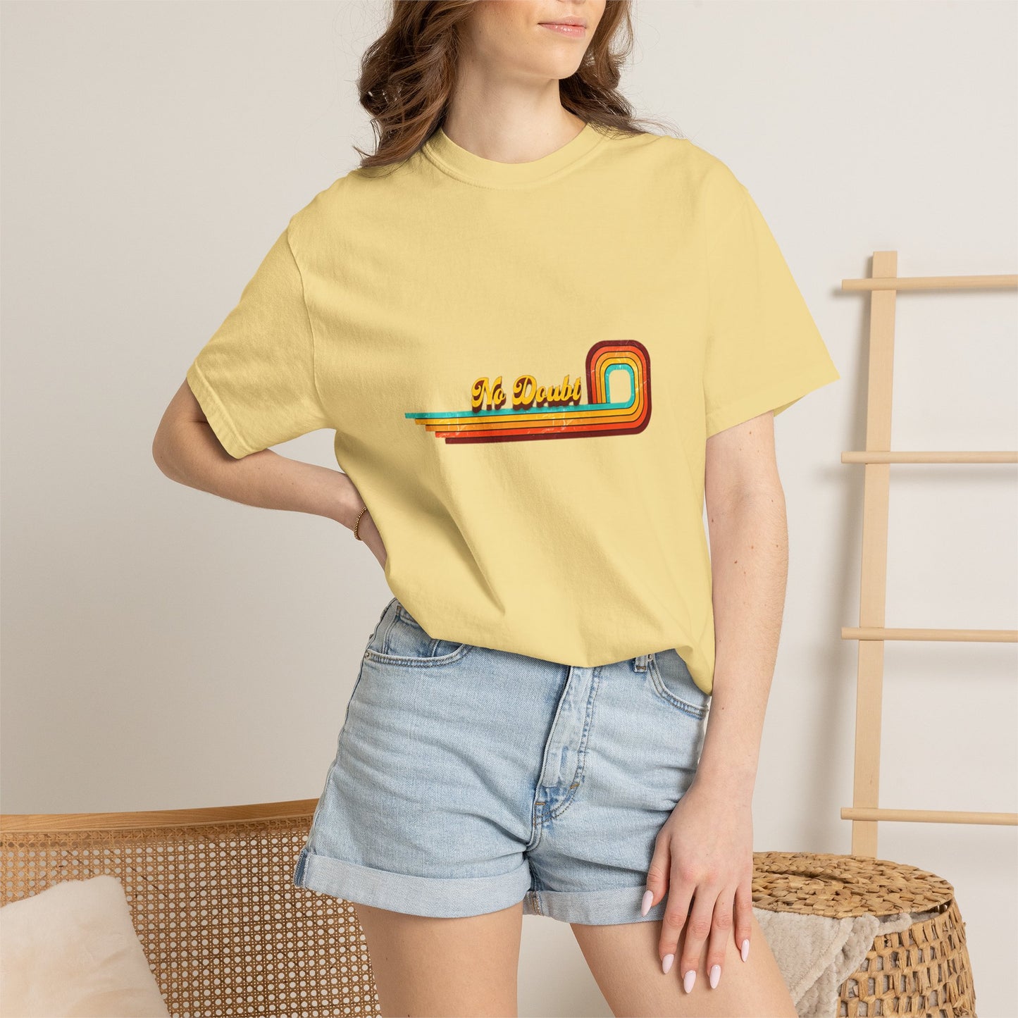 Comfort Colors® No Doubt Band Unisex T-Shirt, 90er Ska Punk Rock Grafik-T-Shirt, Tragic Kingdom Era Orange Shirt, Retro Gwen Stefani Fan Geschenk