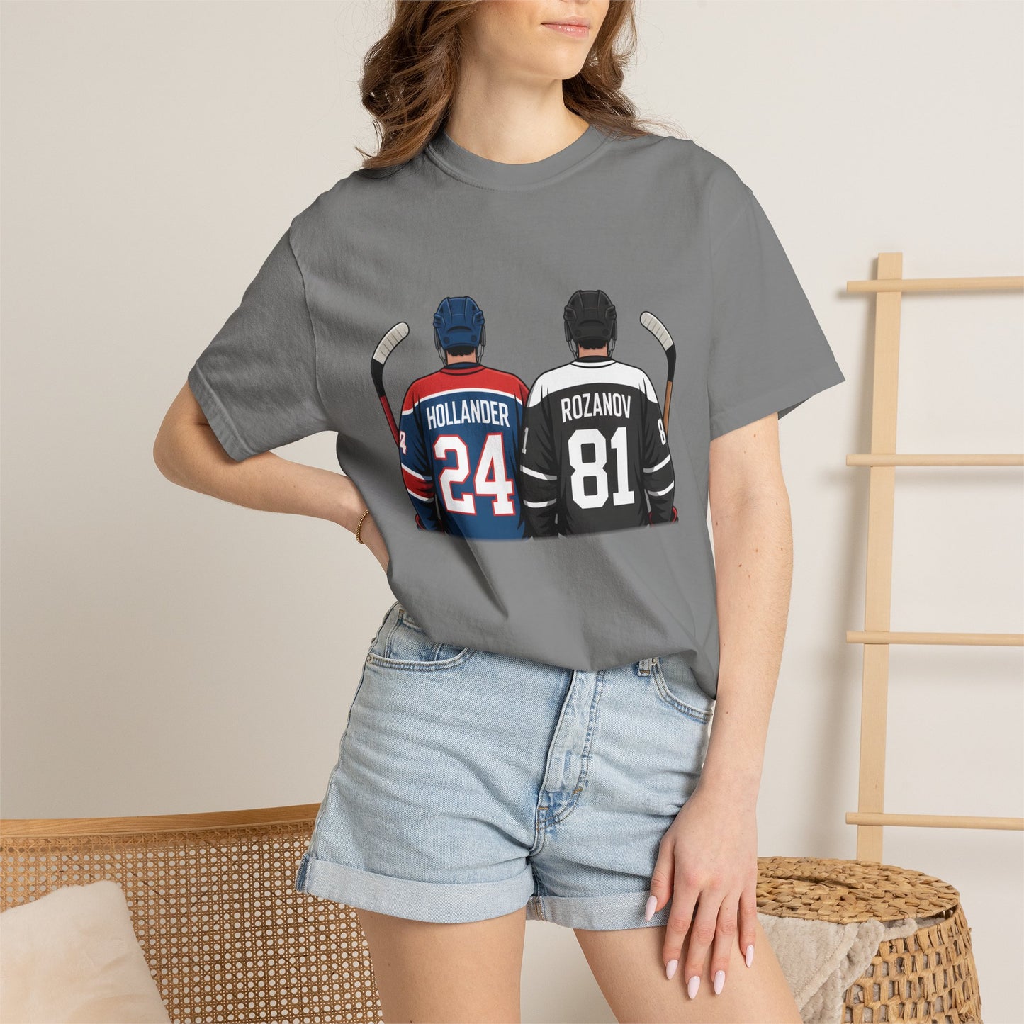 Comfort Colors® Hollander & Rosanov, Heated-Rivalry Hollander Rozanov Hockey T-Shirt