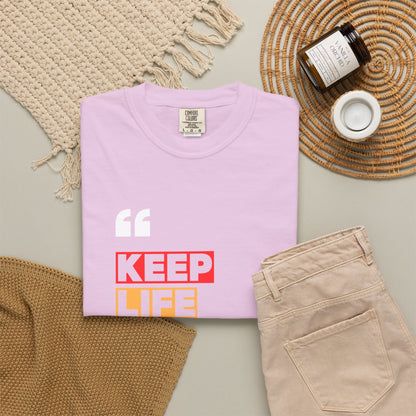 Comfort Colors® Keep Life Simple Shirt, Minimalist Quote Tee, Positive Lifestyle Shirt, Everyday Aesthetic Tee, Gift for Simple Living Lover