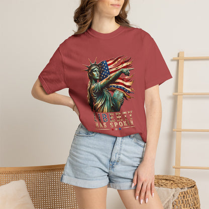 Comfort Colors® Sophie Cunningham Point Signature Basketball Shirt, Lady Liberty T-Shirt